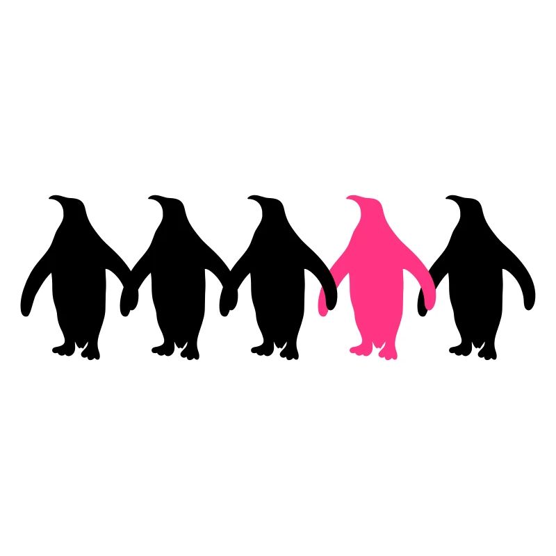 Be Different Pinguine Muster Lustig