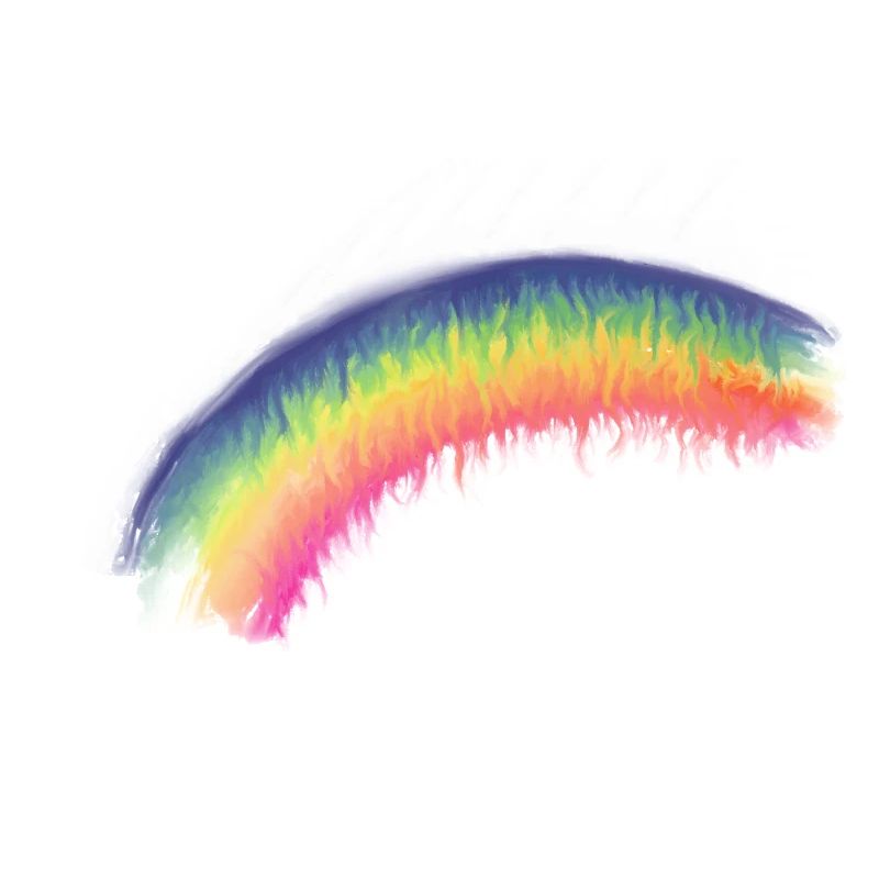 Regenbogen Pinselbogen