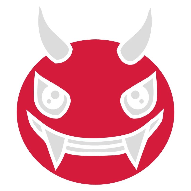 Devil Monster Design Face