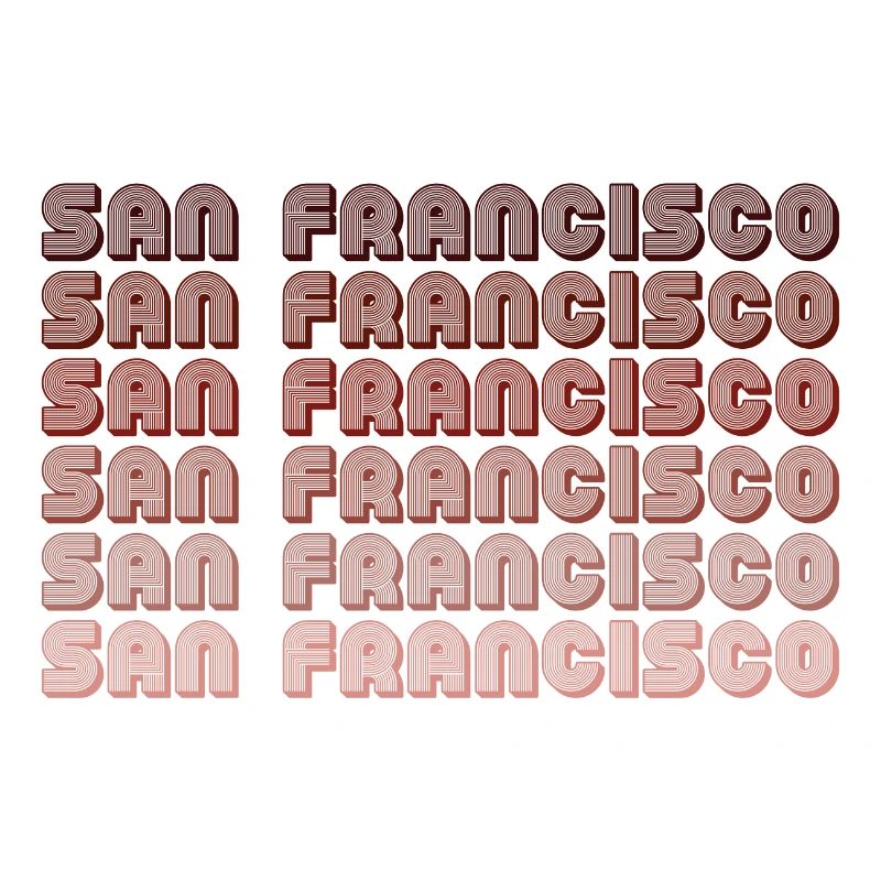San Francisco Grid Gradient Pattern