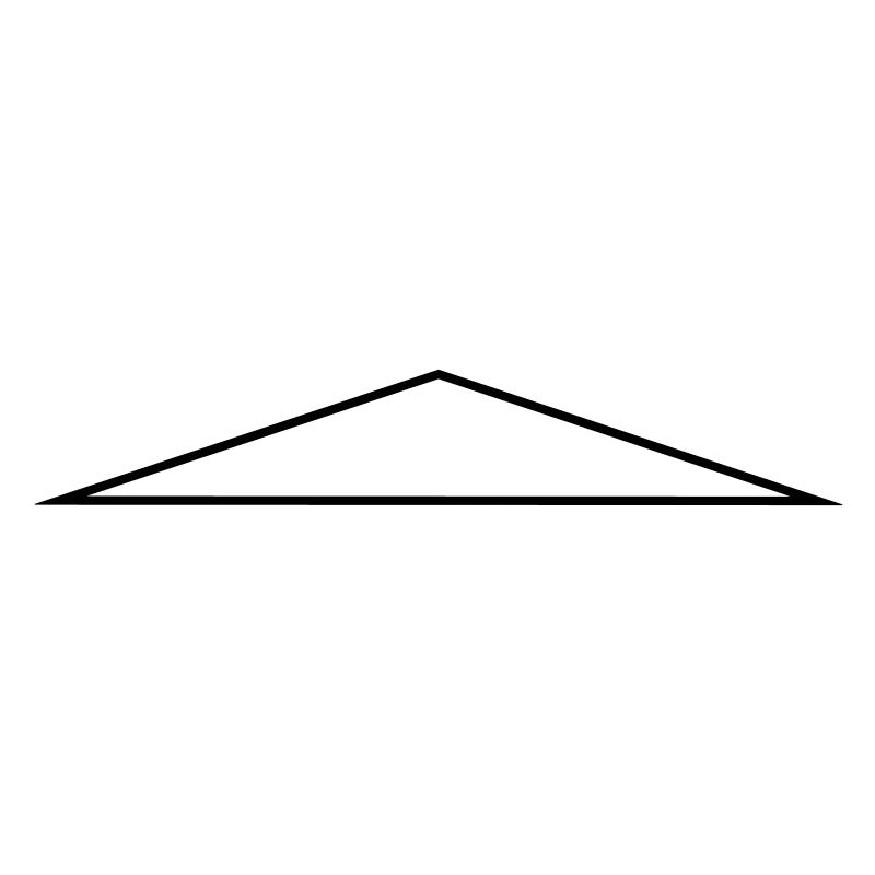 delta / / isosceles / / flat / / frame