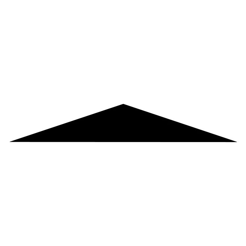 Isosceles triangle / / flat