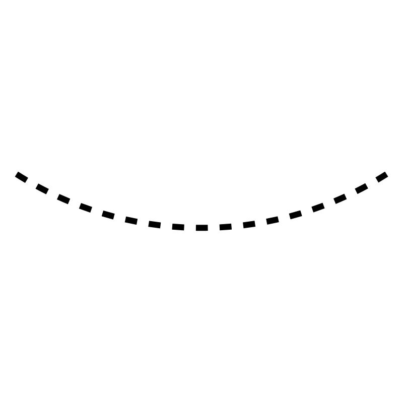 Dashed Curved Line