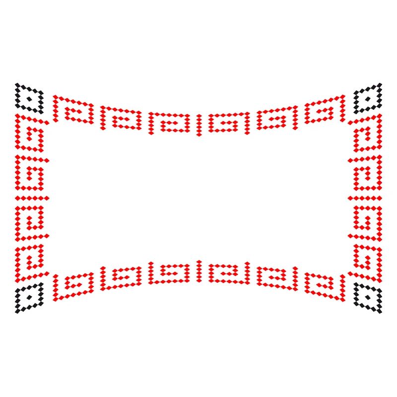 Frame pattern red