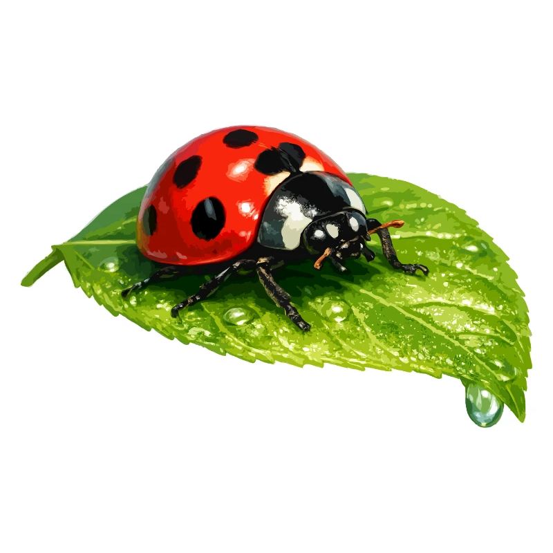 Ladybug on leaf