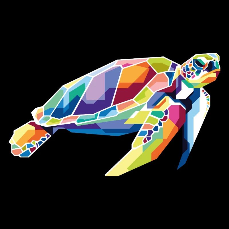 Sea Turtle illustration - Meeres Schildkröte