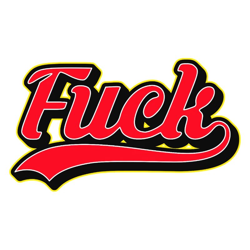 Bold F Word Retro Script Tee