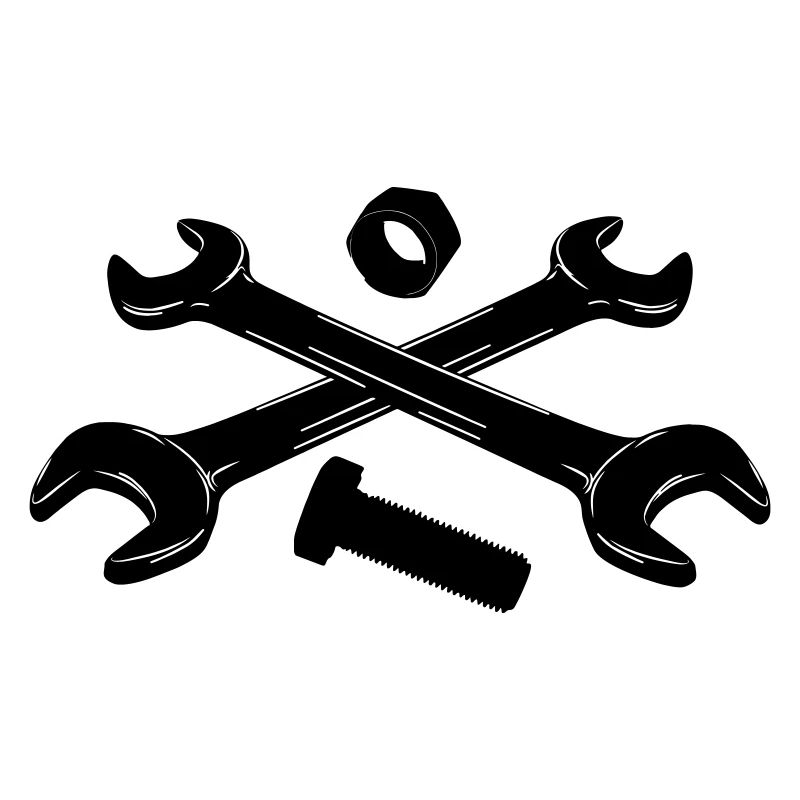 Tools wrenches nut and bolt
