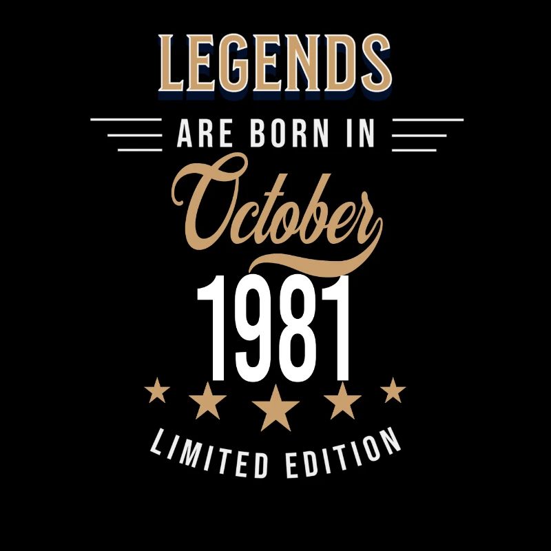 Legends are born in October 1981