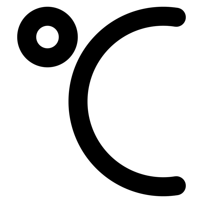 Degrees Celsius icon to personalize