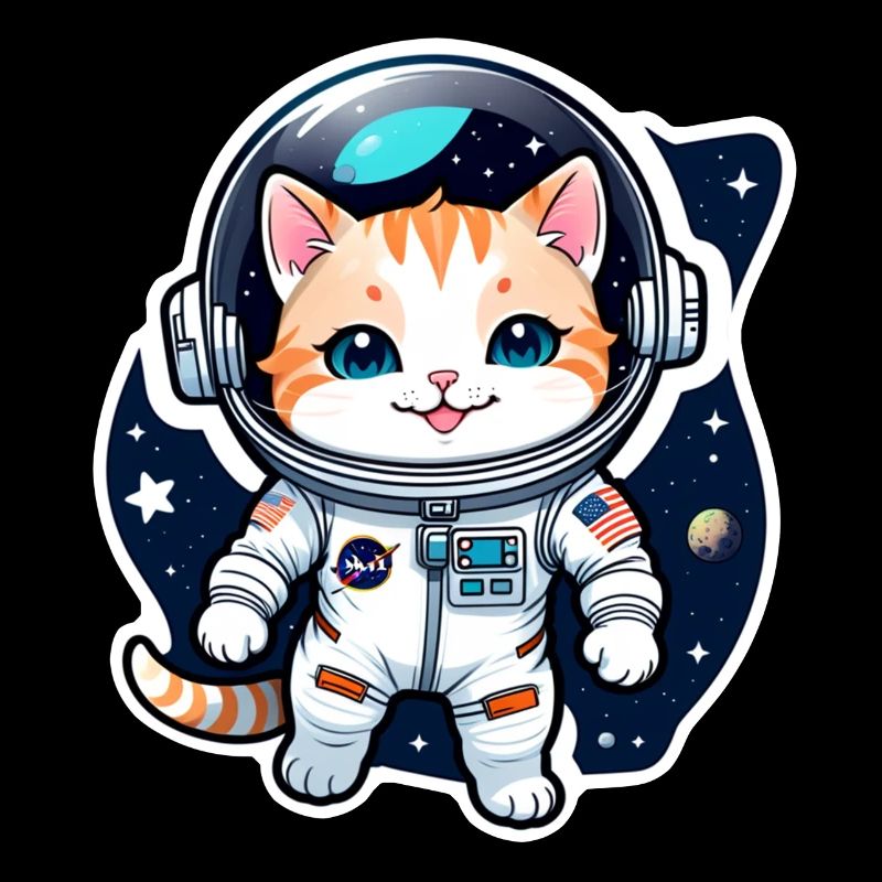 chat astronaute - espace