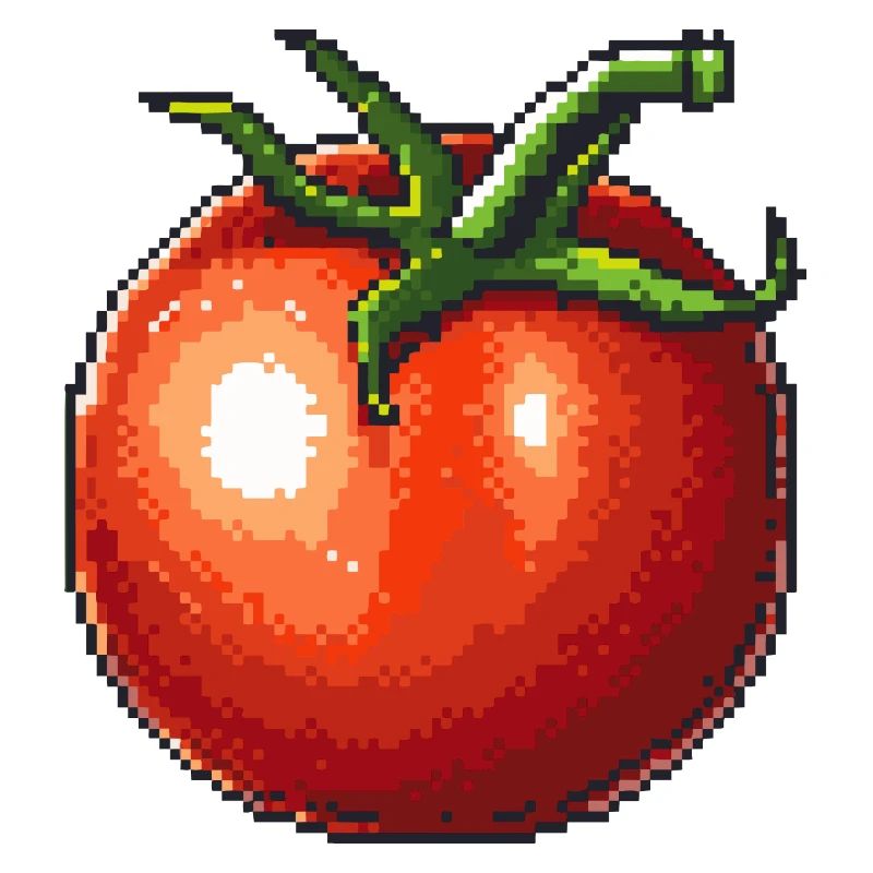 Icône pixel de tomate