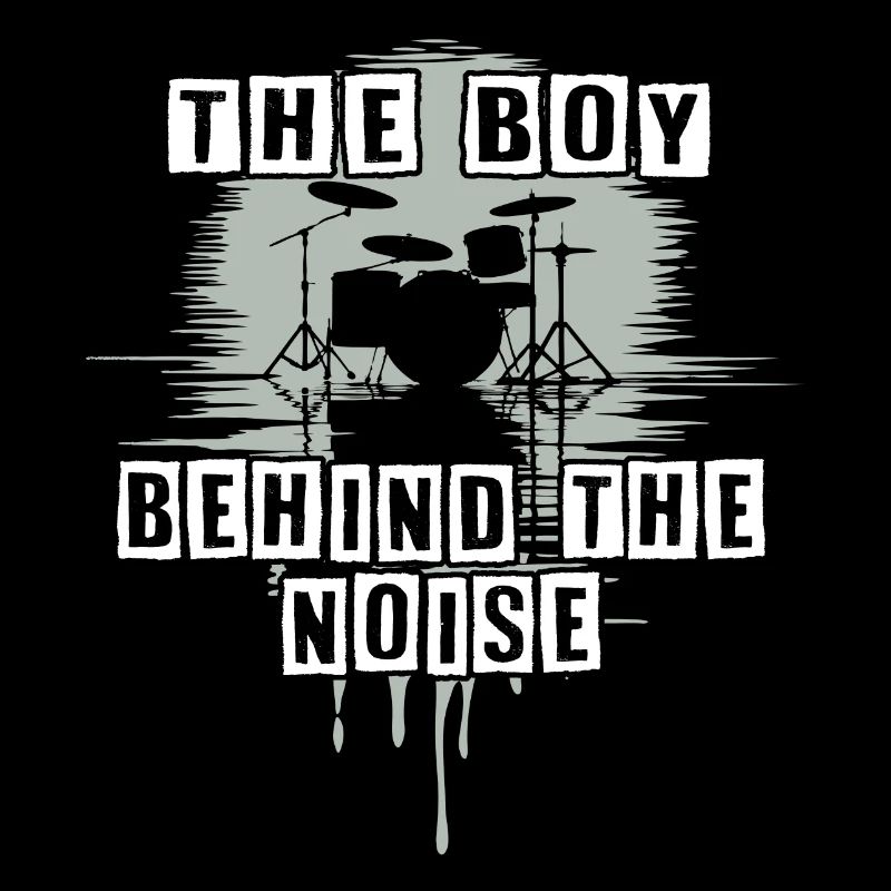 Drummer Boy Schlagzeuger Drumset Silhouette