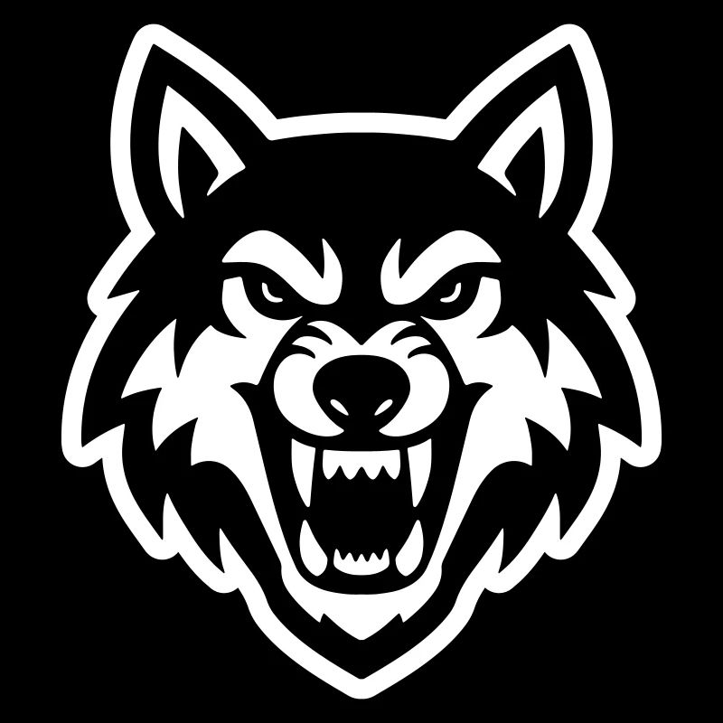 Wolf head logo icon