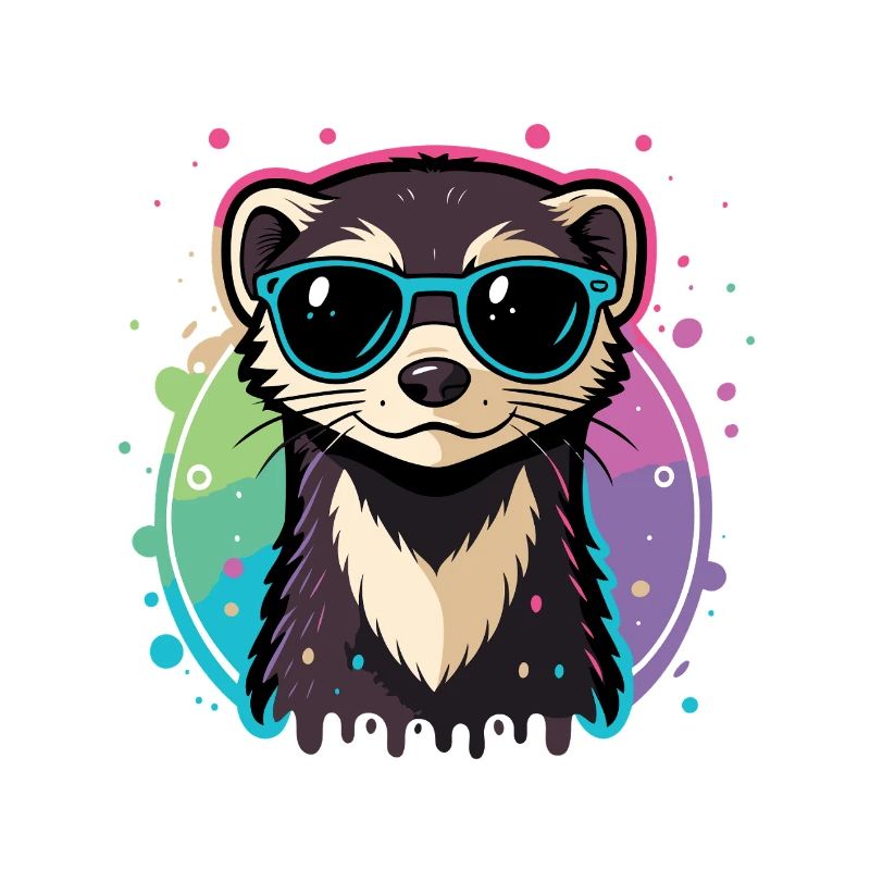 Regenbogenotterblaue Brille