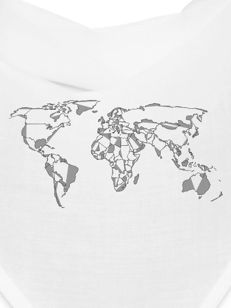 World Map Mosaic Design