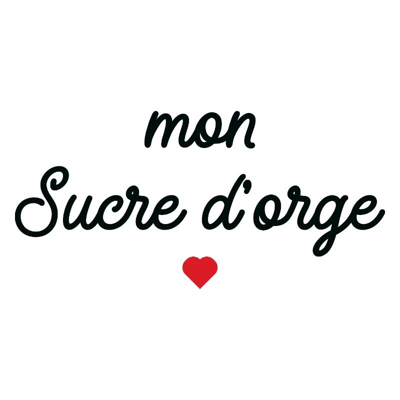 Mon Sucre d'Orge Script Cœur Rouge