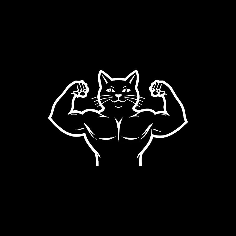 Bodybuilder Cat - Sporty Cat