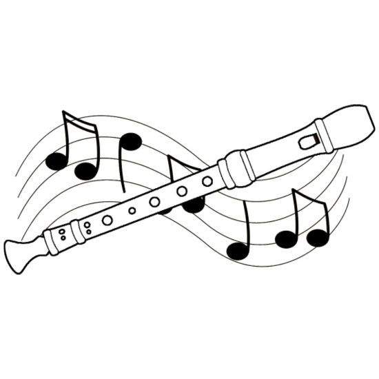 Flute a beak notes and music score' Bandana | Spreadshirt