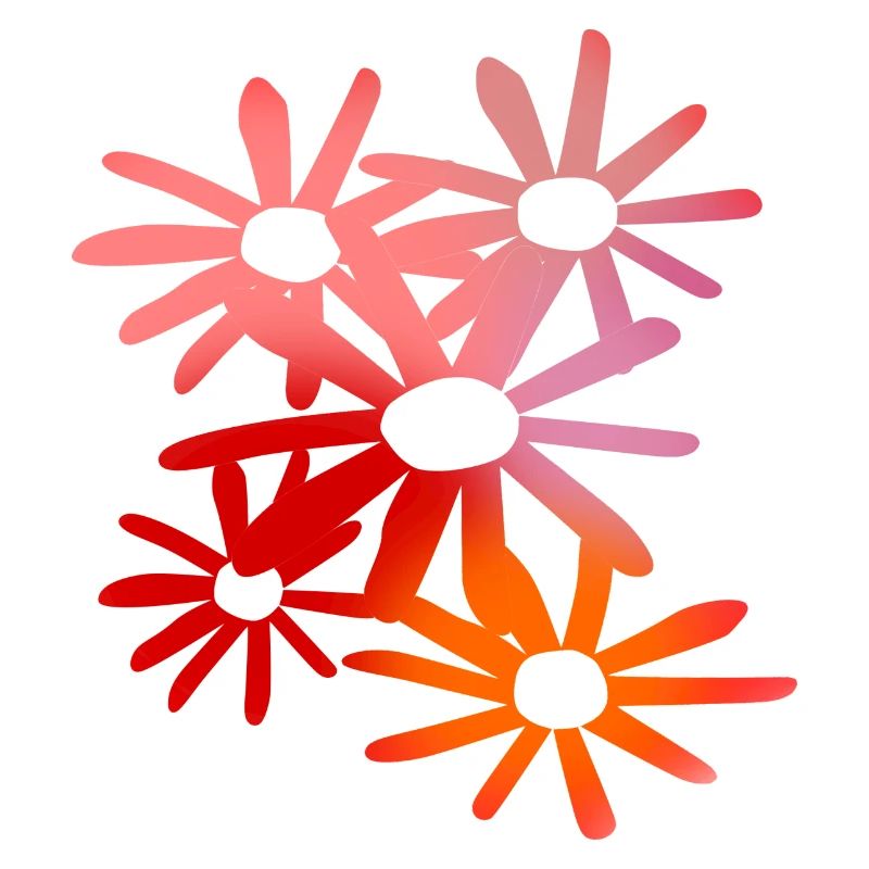 Fleurs colorées