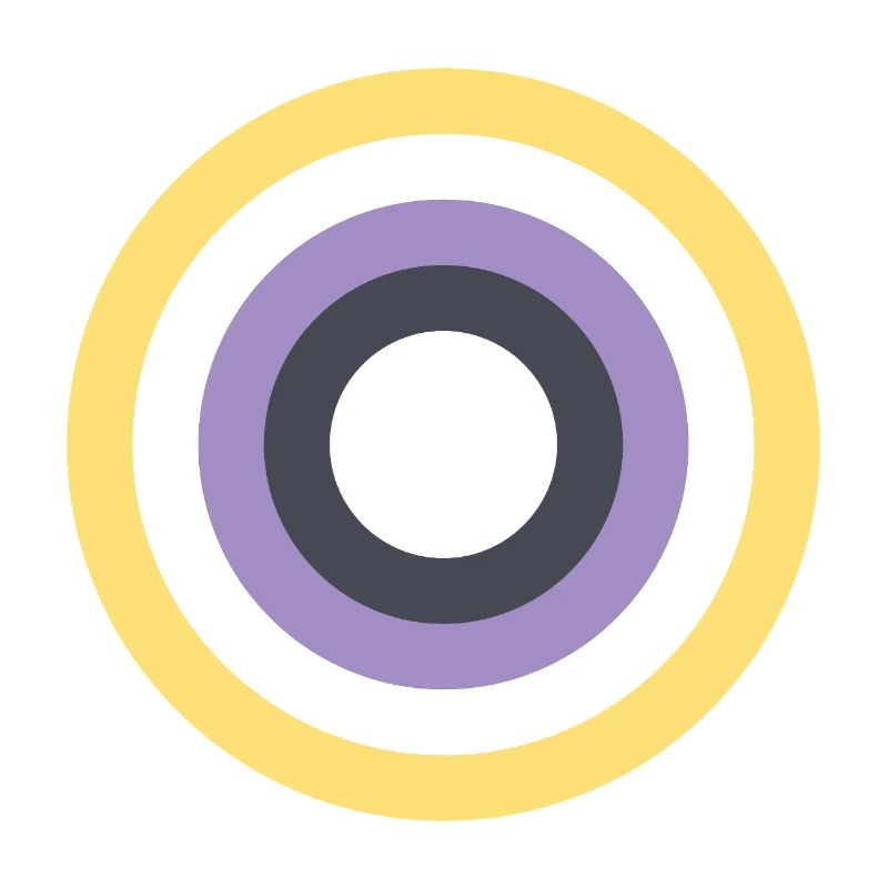 Concentric Ring Palette LGBTQ Non Binary