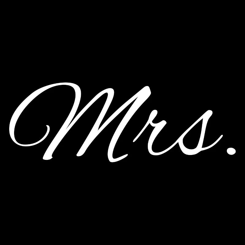 Partner design "Mr. & Mrs." white