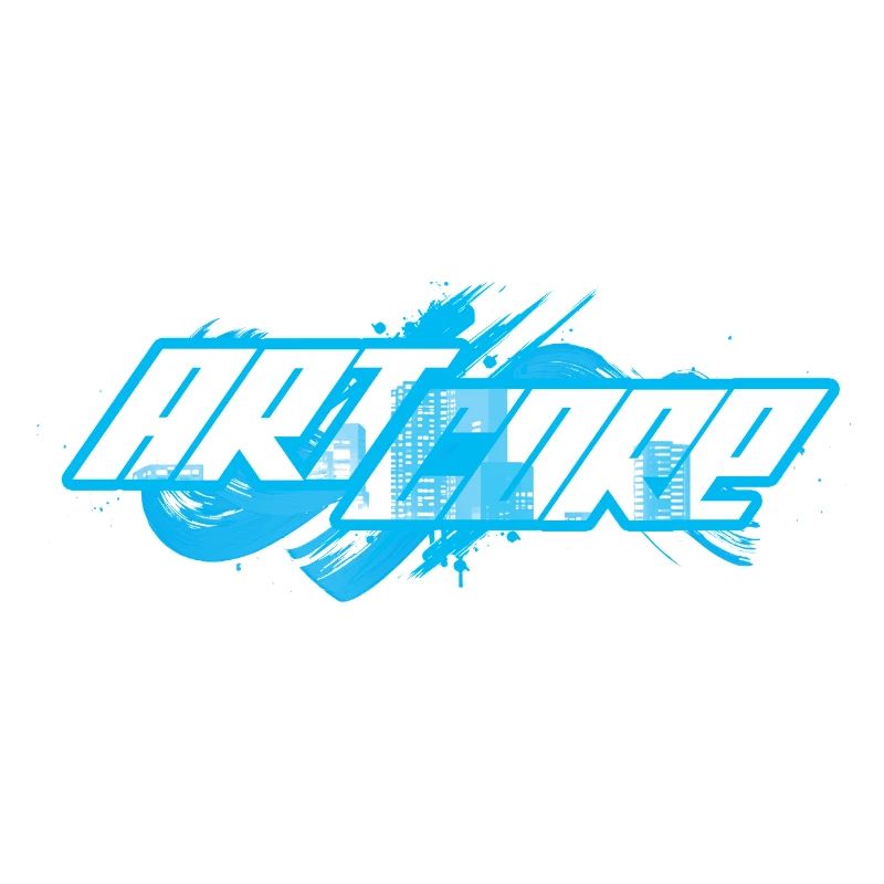 ArtCore graffiti Bleu Splash jeu de mot Hardcore