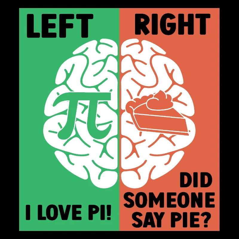 Left Brain Loves Pi, Right Brain Craves Pie