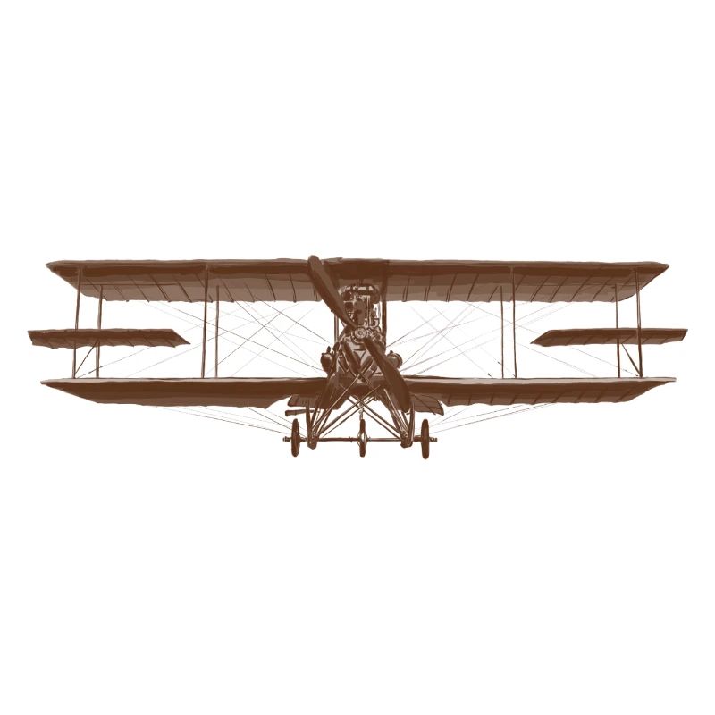 Conception d'un biplan d'avion vintage