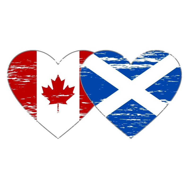Canada Ecosse drapeau coeur utilisé