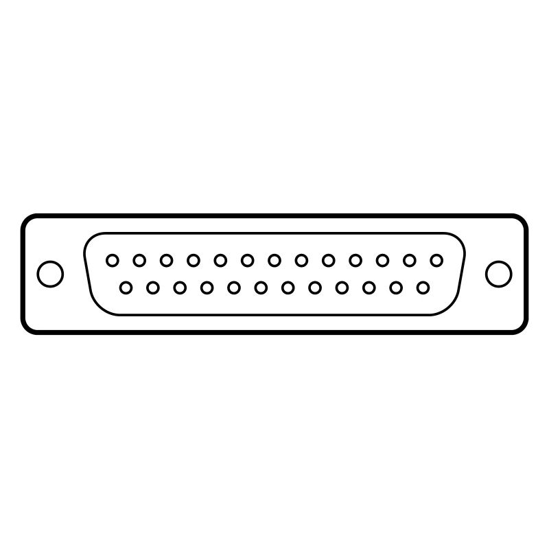 DB 25 Connector Parallel, Drucker