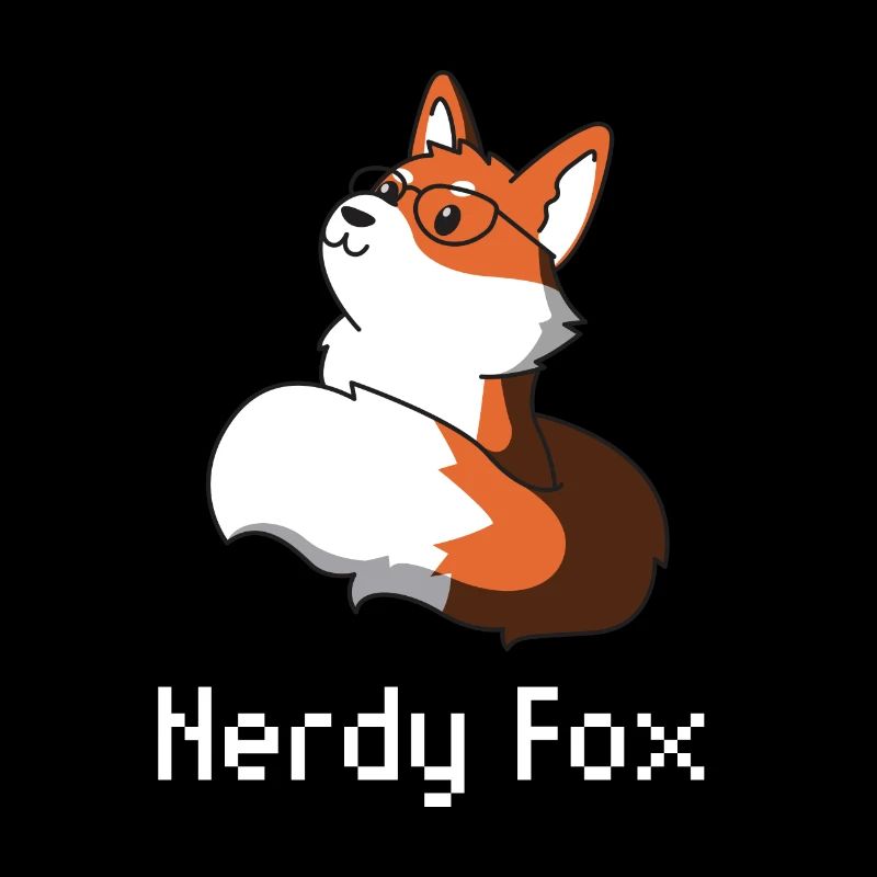 Fuchs nerd Geschenk Brille Tier schlauer schlau