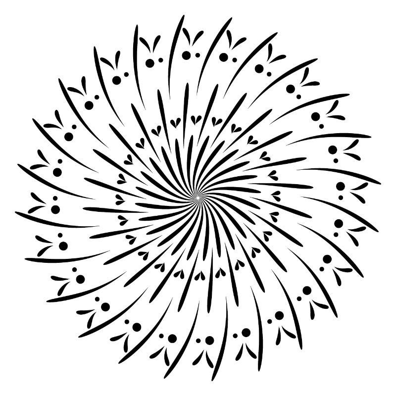 Rotating Circle Pattern Circle Gift Idea