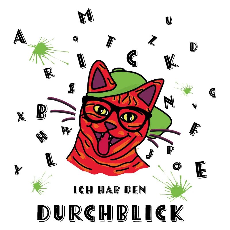 Ich hab den Durchblick - Schlaue freche rote Katze