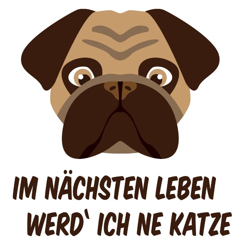 Frustrierter Mops