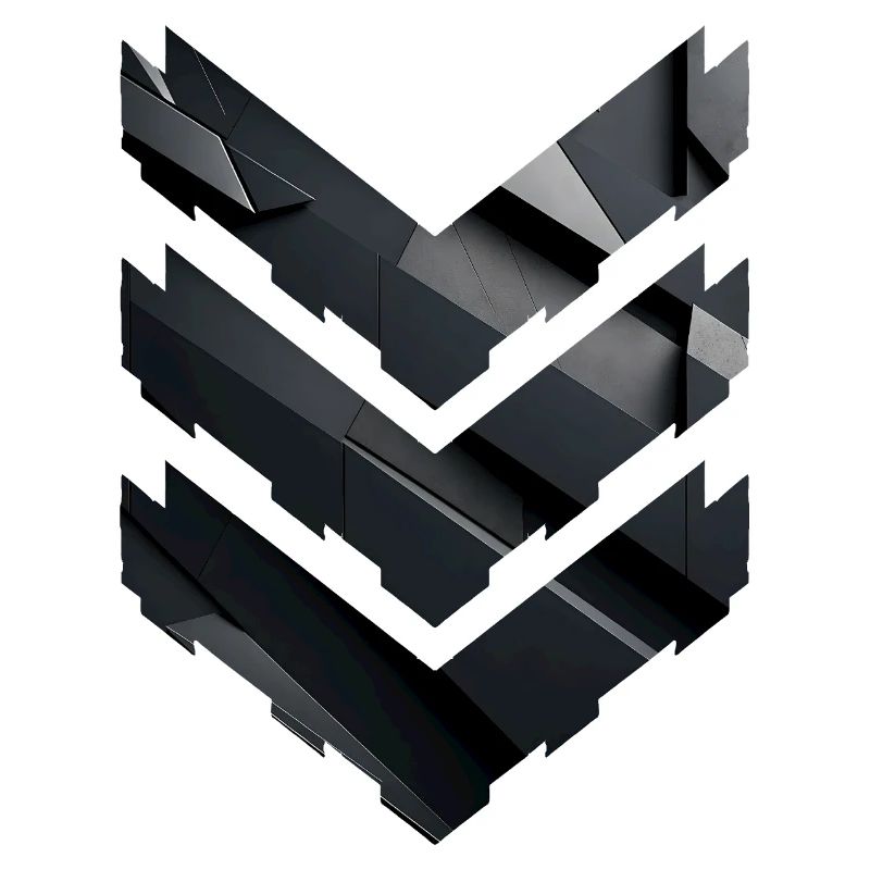 Abstract Black Geometric Pattern