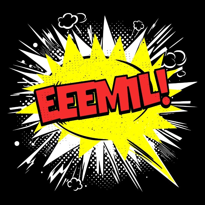 Emil Name Funny Speech Bubble Eeemil!