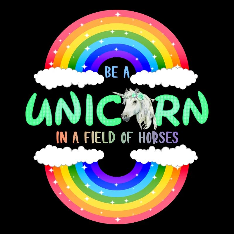 Sei ein Regenbogen Einhorn | einhornshirt