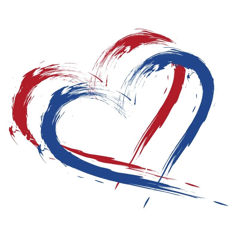 Drapeau, de, pays-bas, drapeau, couleurs, coeur
