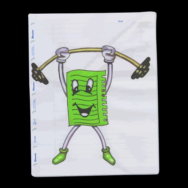 Note Note Note Sport Pumper Drawing Paint Dumbbell