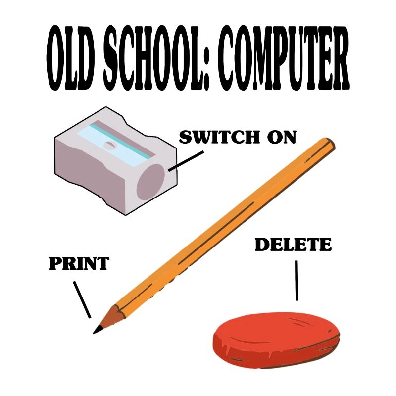 Old school computer pc technology