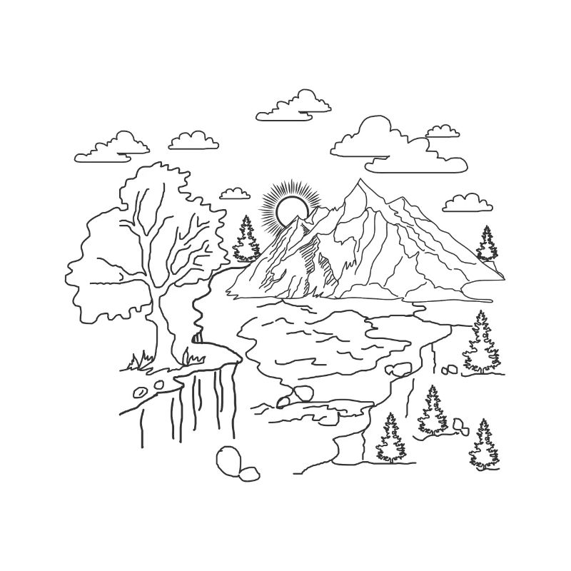 Panorama de mère nature
