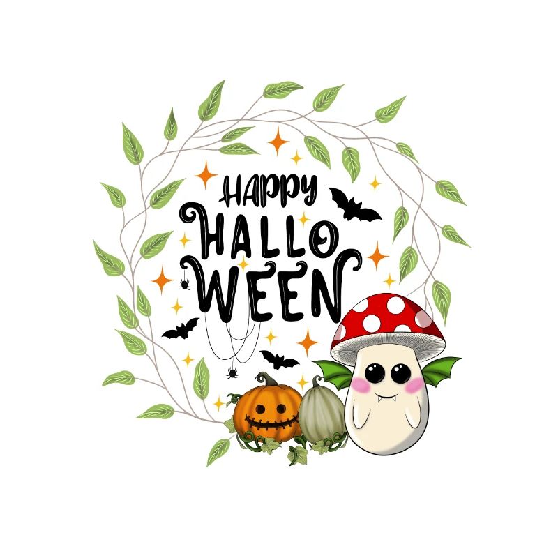 Happy Halloween Toadstool