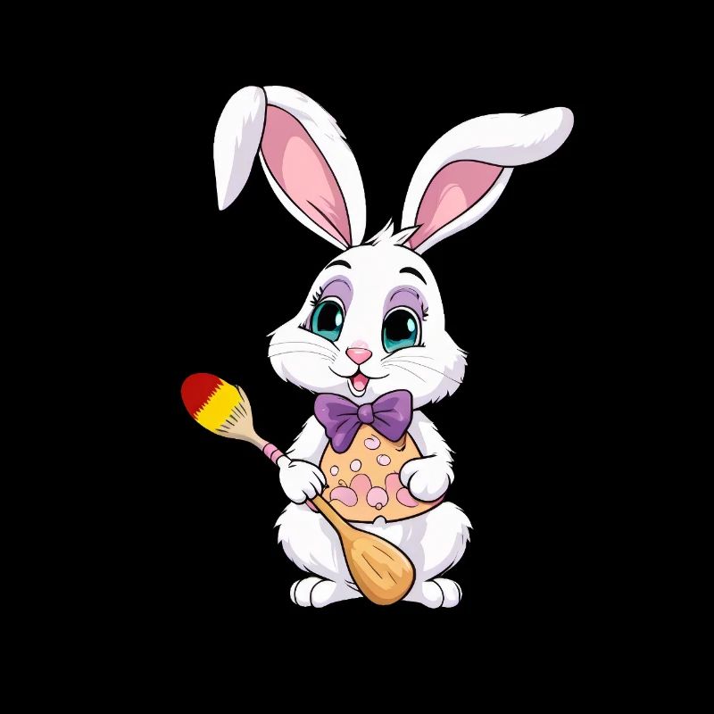 Easter bunny with Easter eggs