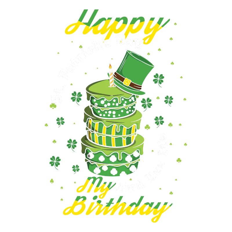 Oui Mon gâteau de naissance Trèfle Trèfle Saint Patrick