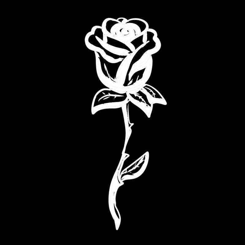 Symbole Rose Forme de fleur