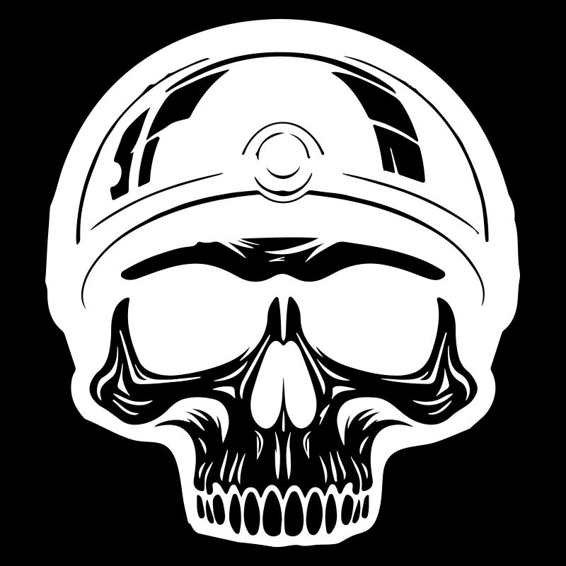 Skelett Biker
