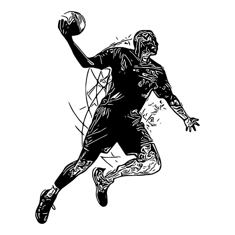 Hobby Handball Player in Throwing Training
