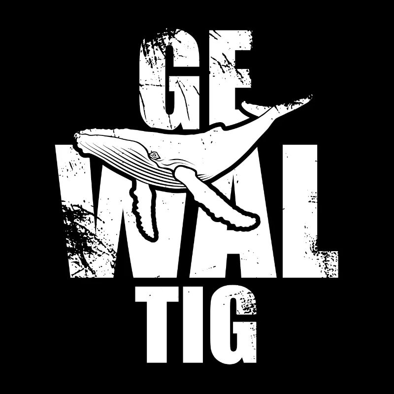 Gewaltig Wal - Buckelwal - Meeressäuger - Geschenk