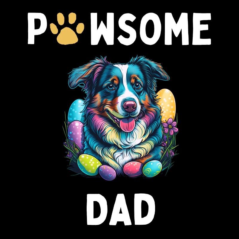 Australian Shepherd Easter Egg Hunter Dad Costume